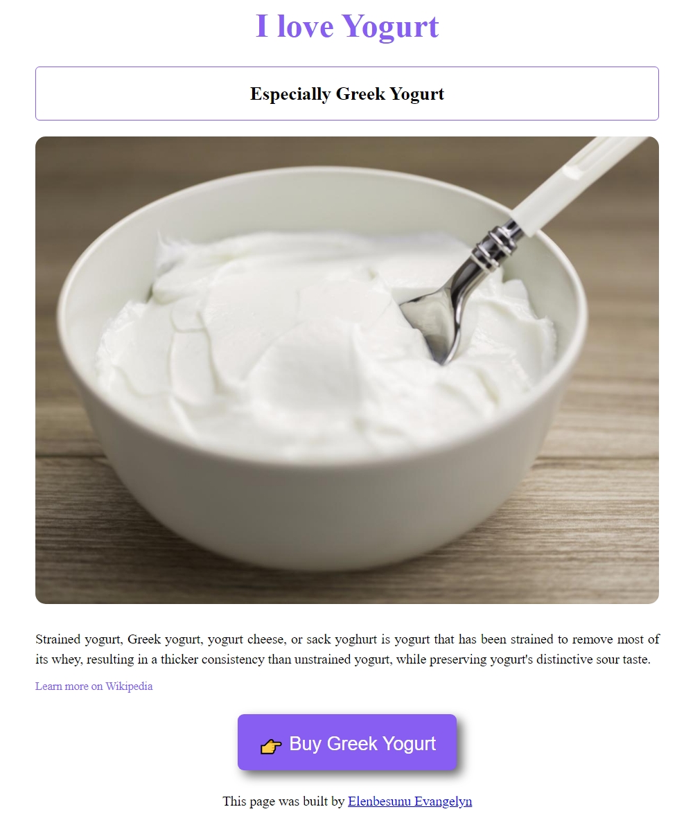 yogurt project